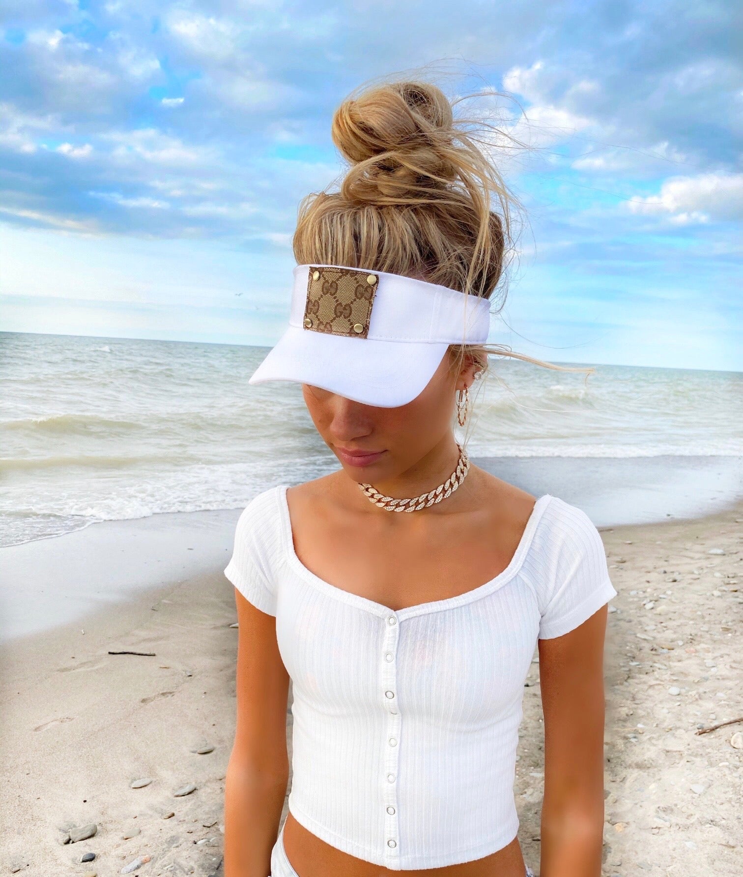 Upcycle GG Hat, GG Hat, Recycled GG Visor, Golf Visor, GG 