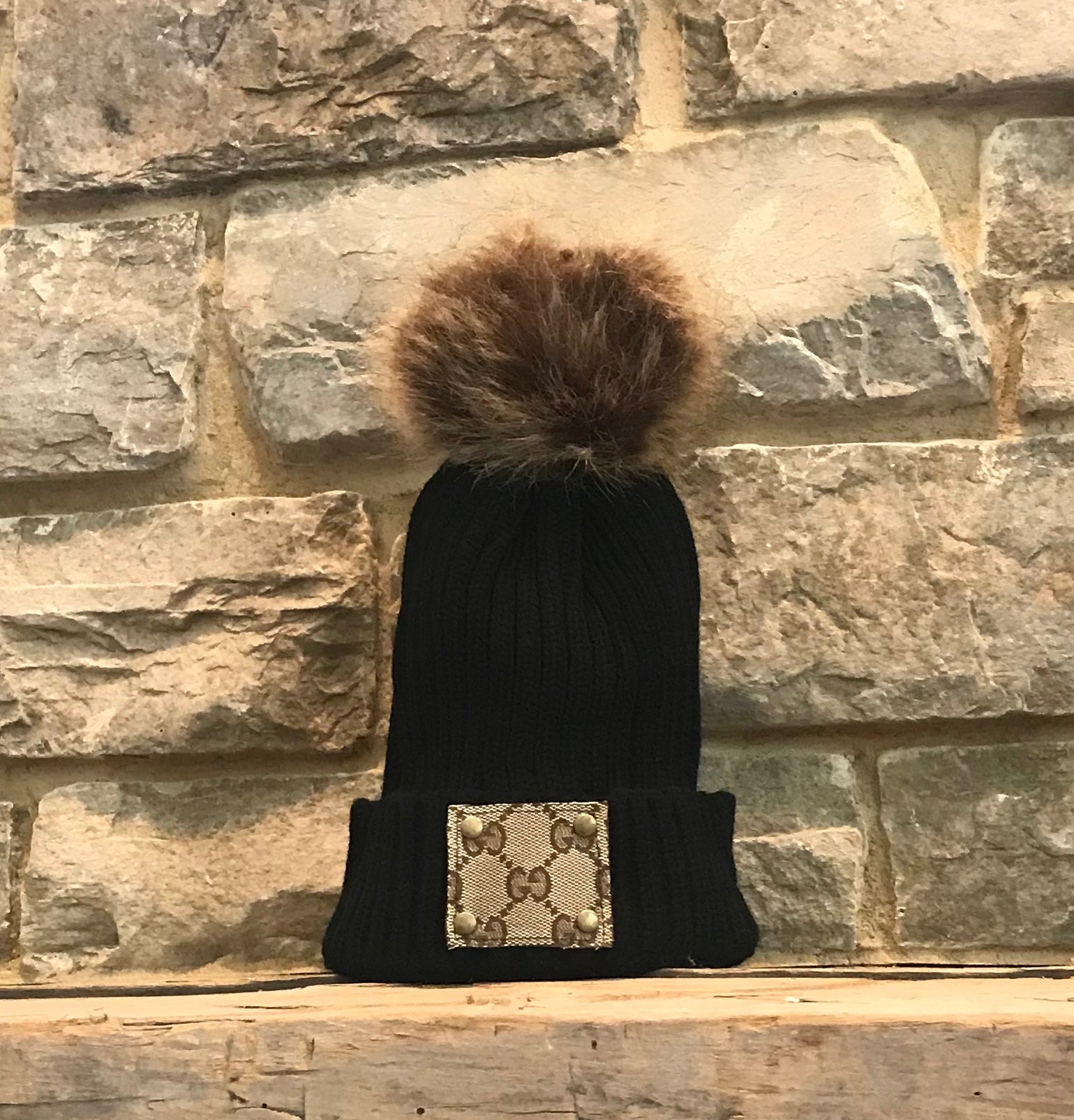 GUCCI baby black winter popular hat